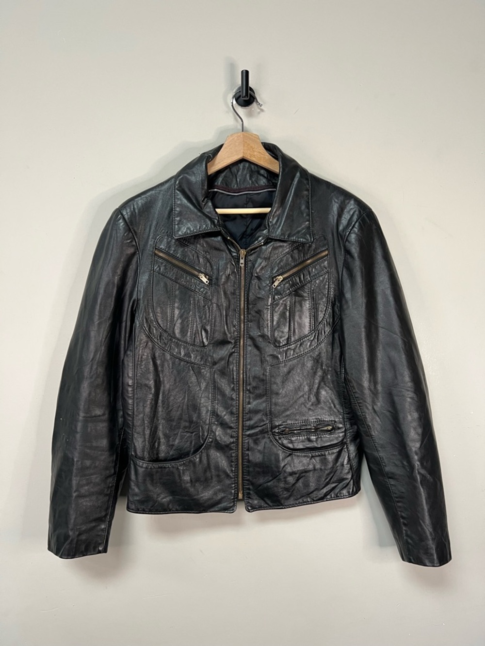 Womens 80s Leather Jacket